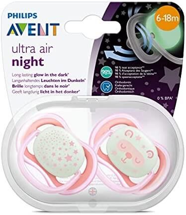 Philips Avent SCF376/22 Ultra Air Night 6-18 Ay Emzik Kız 2'li