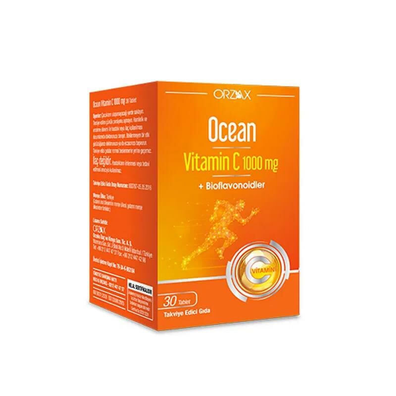 Orzax Ocean Vitamin C 1000 mg 30 Tablet SKT:03.27