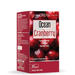 Orzax Ocean Cranberry 30 Kapsül  SKT:01.26