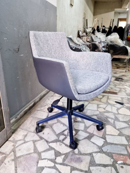 Seat Gri Deri Kumaş Ofis Koltuğu