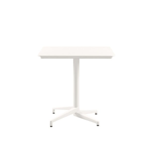 Polipropilen Plastik Ve Alüminyum Paslanmaz Beyaz Katlanabilir Otel Masası 80x80.cm
