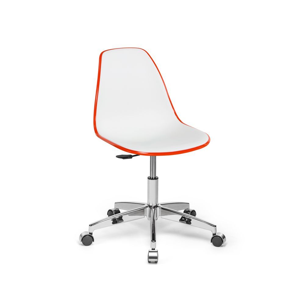 Modern Çift Renk Turuncu Beyaz Ofis Çalışma Sandalyesi