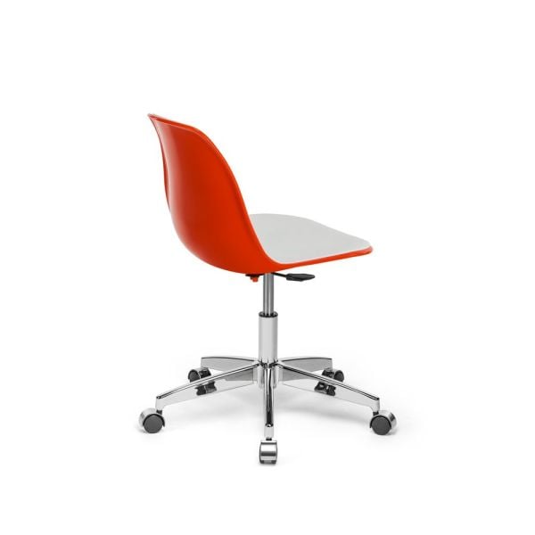 Modern Çift Renk Turuncu Beyaz Ofis Çalışma Sandalyesi