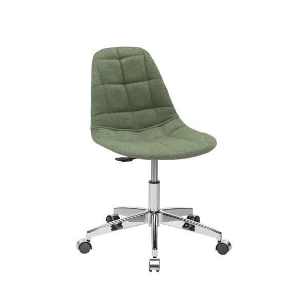 Modern Tasarımlı Yeşil Kumaş Ofis Çalışma Sandalyesi