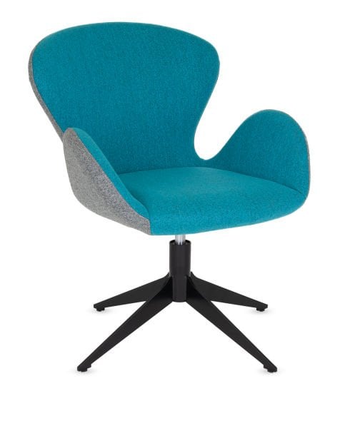 Poyraz Çift Renk Ofis Bekleme Sandalyesi | Ergonomik, Şık ve Lazer Ayaklı Dönebilen Model