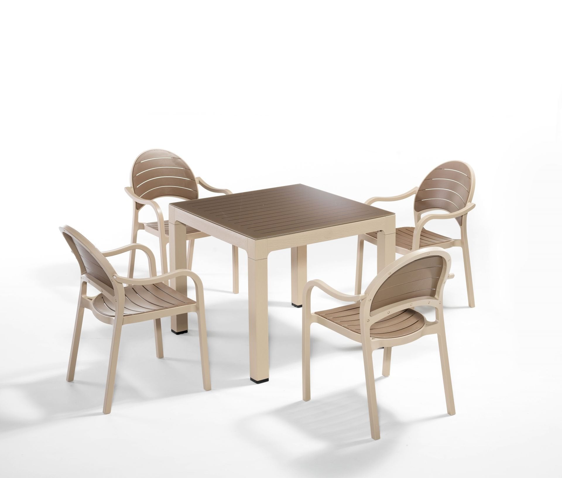 Cappucino Tatlı Kahve Bahçe Masa Sandalye Seti 4 Kişilik