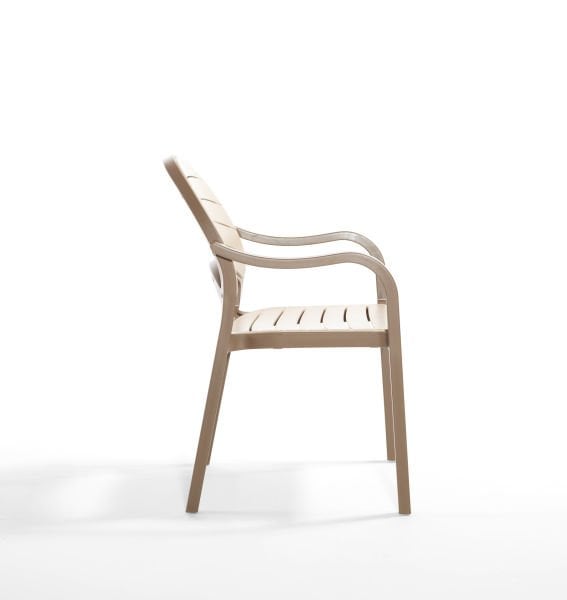 Çöl Kahve Cappucino Bahçe Masa Sandalye Takımı 4 Kişilik