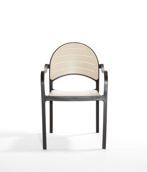 Kahverengi Cappucino Bahçe Masa Sandalye Takımı 4 Kişilik