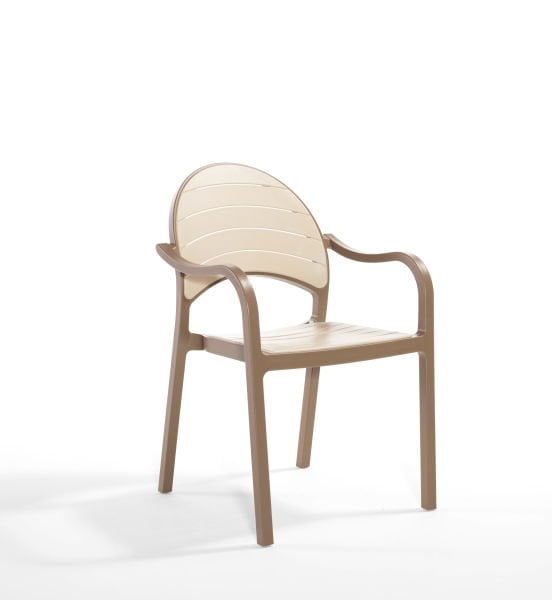 Çöl Kahvesi Cappucino Bahçe Masa Sandalye Takımı 6 Kişilik