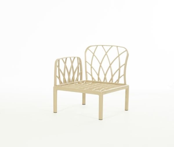 Cappucino Gri Kumaş Minderli Tekli Bahçe Koltuğu