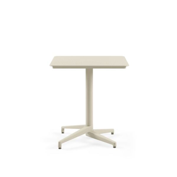 Bej Paslanmaz Bahçe Masa 70x70 cm İç Ve Dış Mekan Kullanımı