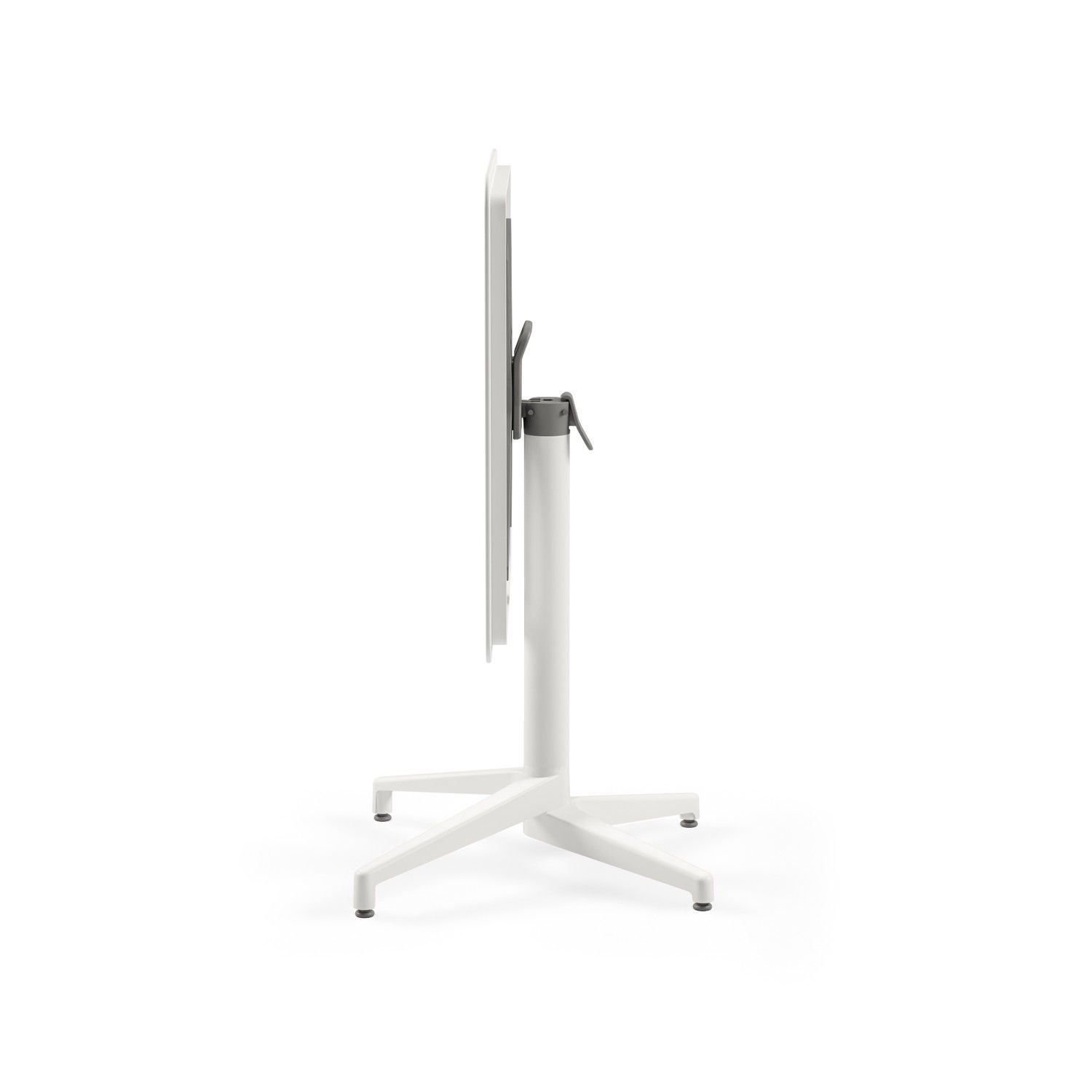 Beyaz Paslanmaz Katlanabilir Bahçe Masa 70x70 cm