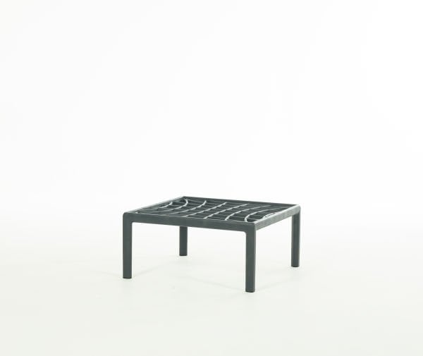 Beyaz Temperli Camlı Dış Mekan Bahçe Sehpası