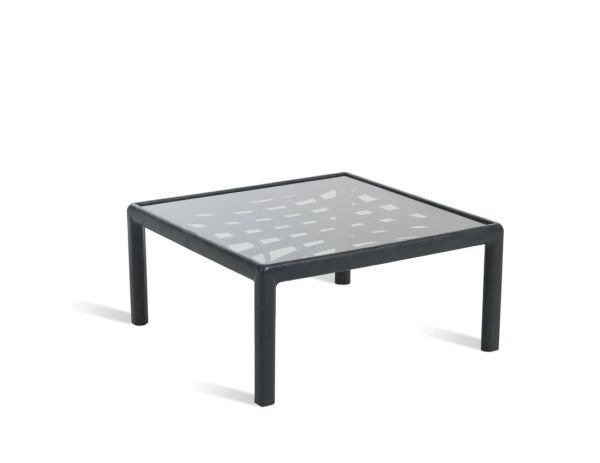 Antrasit Bej Kumaş Camlı Sehpa İkili Bahçe Koltuğu  Seti