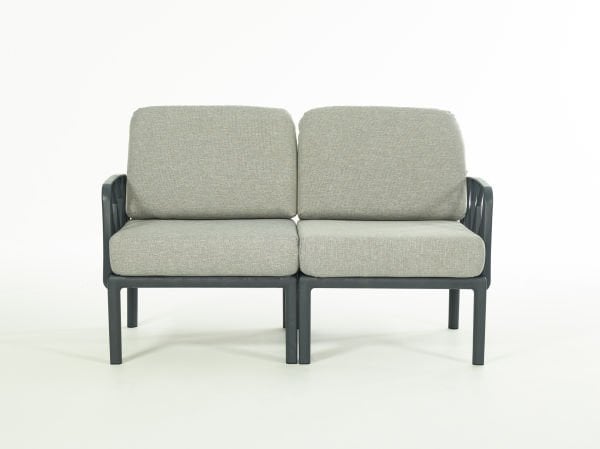 Antrasit Gri Minderli 4 Kişilik Sehpalı Bahçe Koltuğu Takımı