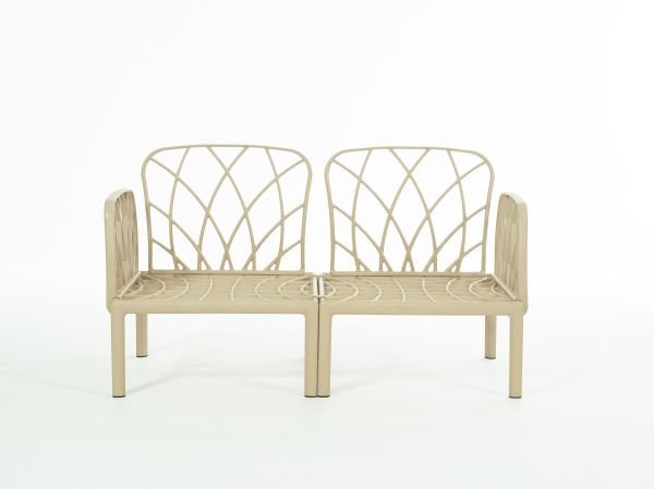 Cappucino Bej Minderli 4 Kişilik Sehpalı Bahçe Koltuk Takımı