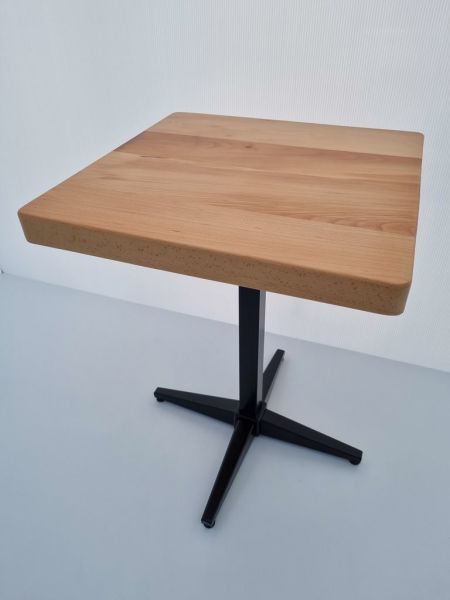 Naturel Kayın Kütük Cafe Masası 60x60.cm