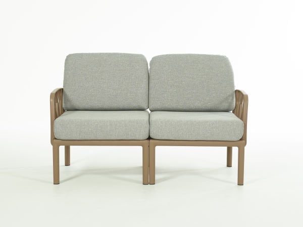 Çöl Kahvesi Gri Minderli 4 Kişilik Bahçe Koltuğu Seti