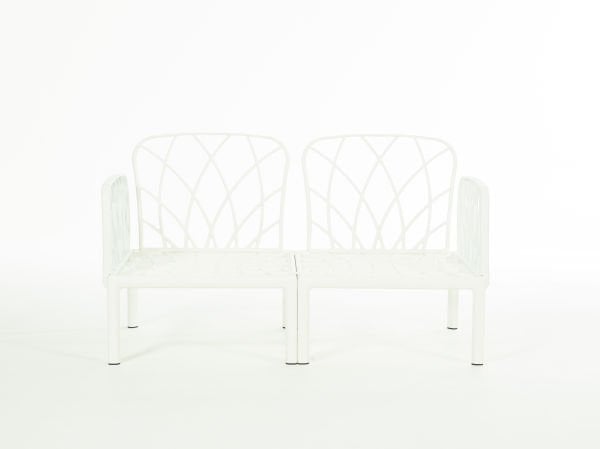 Beyaz Bej Minder 4 Kişilik Sehpalı Bahçe Koltuğu Takımı