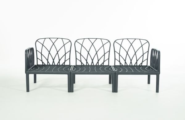 Antrasit Bej Minderli 5 Kişilik Sehpalı Bahçe Koltuk Takımı