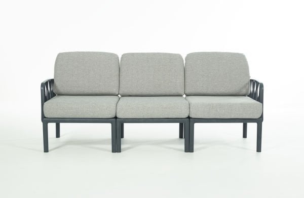 Antrasit Gri Minder 5 Kişilik Sehpalı Bahçe Koltuk Takımı