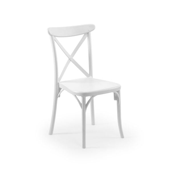 Beyaz Katlanır Bahçe Masa Sandalye Takımı 80x80 4 Kişilik