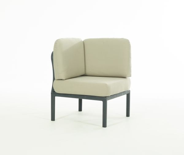 Antrasit Bej Minder L Köşe Sehpalı Bahçe Koltuk Takımı