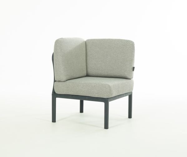 Antrasit Gri Minder L Köşe Sehpalı Bahçe Koltuğu Seti