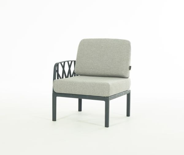 Antrasit Gri Minder L Köşe Sehpalı Bahçe Koltuğu Seti