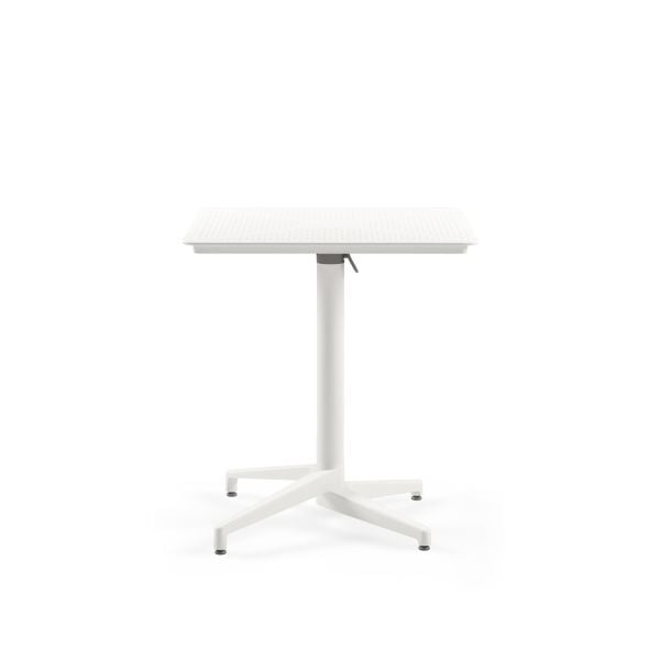 Beyaz Bahçe Masa Sandalye Takımı 2 Kişilik 70x70 Katlanır