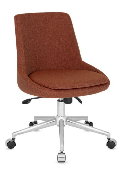 Truva Kumaş Ofis Personel Çalışma Sandalyesi – Yükseklik Ayarlı, Ergonomik ve Şık Tasarımlı Metal Krom Ayaklı Tekerlekli Ofis Sandalyesi, Uzun Süreli Kullanım İçin İdeal