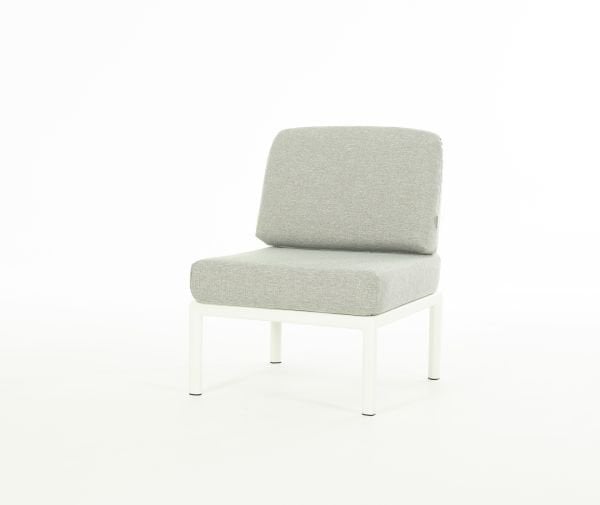 Beyaz Gri Minder Dış Mekan Bahçe Koltuk L Köşe Takımı