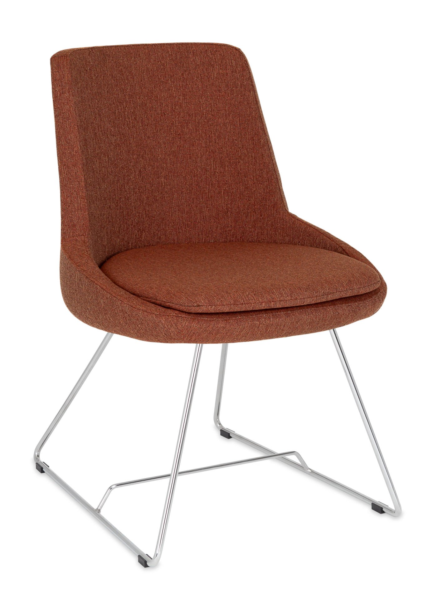 Truva Kumaş Ofis Lobi Bekleme Sandalyesi - Metal Krom Ayaklı, Ergonomik, Şık ve Konforlu Çok Amaçlı Sandalye, Ücretsiz Kargo