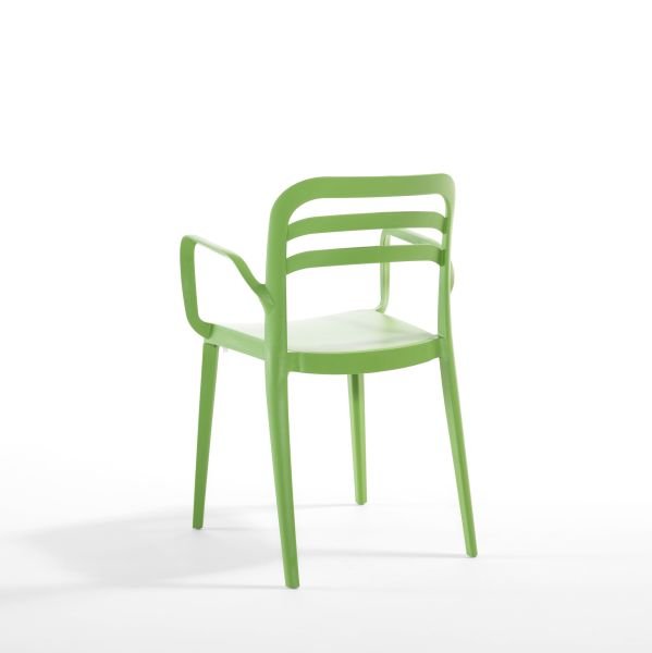 Yeşil Kollu Bahçe Sandalyesi Antrasit Siyah Hardal Kırmızı Kum Beji Beyaz Otel Restoran Kafe Balkon Teras