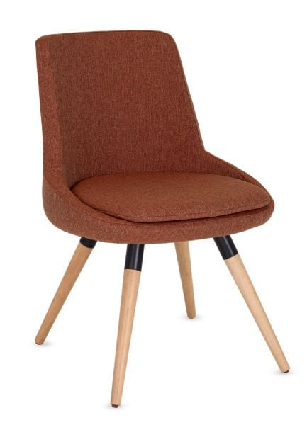 Truva Rahat Kumaş Cafe ve Restoran Sandalyesi | Şık ve Ergonomik Yemek Sandalyesi | Kayın Ağacı Konik Ayaklar | Siyah Metal Karkas | Kaliteli Kumaş Döşeme | İnce Minderli Tasarım | Mutfak, Salon, Cafe, Restoran ve Otel İçin İdeal