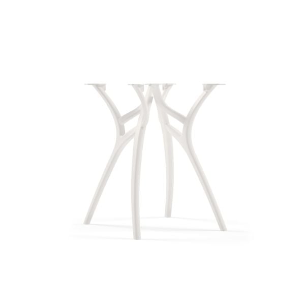 Beyaz Polipropilen Plastik İç Ve Dış Mekan Masa Ayağı