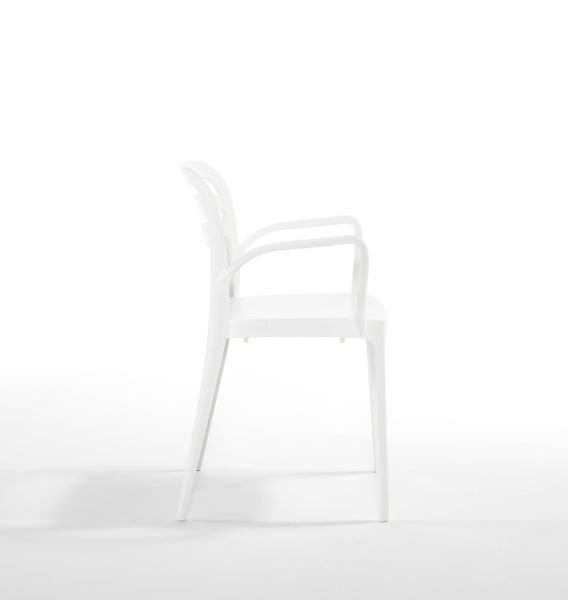 Beyaz 4 Kişilik 80x80 cm Dış Mekan Bahçe Masa Sandalye Takımı Otel Mutfak Kafe Restoran Balkon Teras Veranda Kullanımı İçin