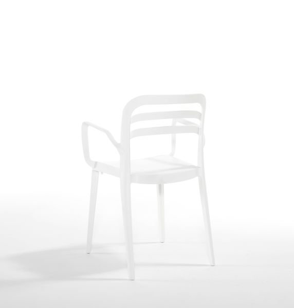 Beyaz 4 Kişilik 80x80 cm Dış Mekan Bahçe Masa Sandalye Takımı Otel Mutfak Kafe Restoran Balkon Teras Veranda Kullanımı İçin