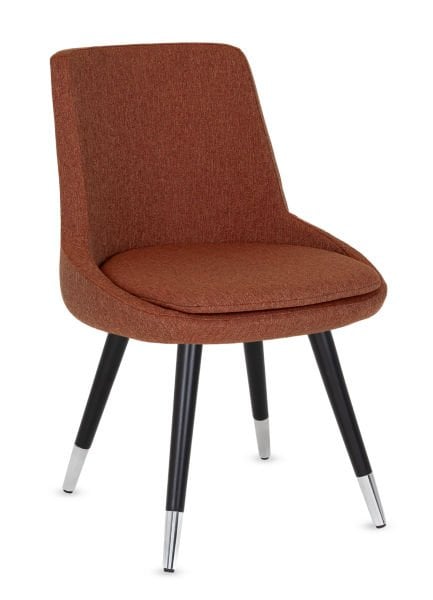 Truva Rahat Kumaş Dekoratif Mutfak Sandalyesi – Ergonomik, Şık ve Konforlu – Kayın Ağacı Siyah Cilalı Ayaklar, Sarı Bronz Metal Detaylı – Ücretsiz Kargo