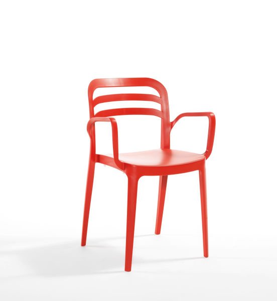 Kırmızı 4 Kişilik Bahçe Masa Sandalye Takımı 80x80 cm İç Dış Mekan Kullanımı