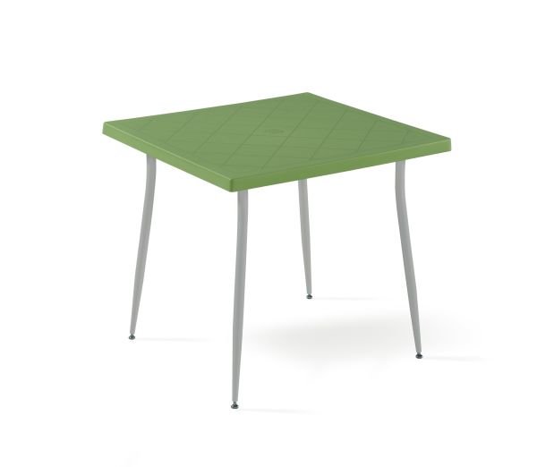 Yeşil Dış Mekan Masa Sandalye Takımı 4 Kişilik 80x80 cm