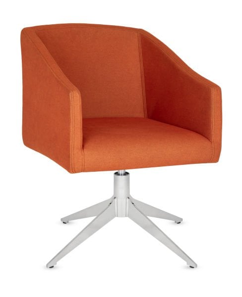 Karel Kumaş Ofis Bekleme Koltuğu – Ergonomik, Şık, Silinebilir Kumaş, Metal Krom Lazer Ayaklı, Çok Amaçlı Kullanım İçin İdeal