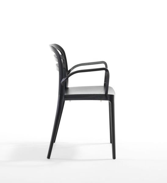 Siyah Dış Mekan Bahçe Masa Sandalye Takımı 4 Kişilik 80x80 cm Şık ve Dayanıklı Tasarım