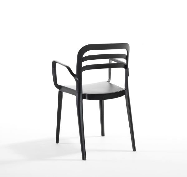 Siyah Dış Mekan Bahçe Masa Sandalye Takımı 4 Kişilik 80x80 cm Şık ve Dayanıklı Tasarım