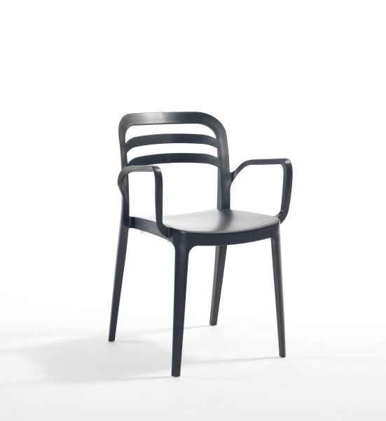 Antrasit Dış Mekan Masa Sandalye Takımı 4 Kişilik 80x80 cm