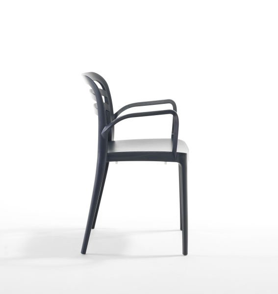 Antrasit Dış Mekan Masa Sandalye Takımı 4 Kişilik 80x80 cm