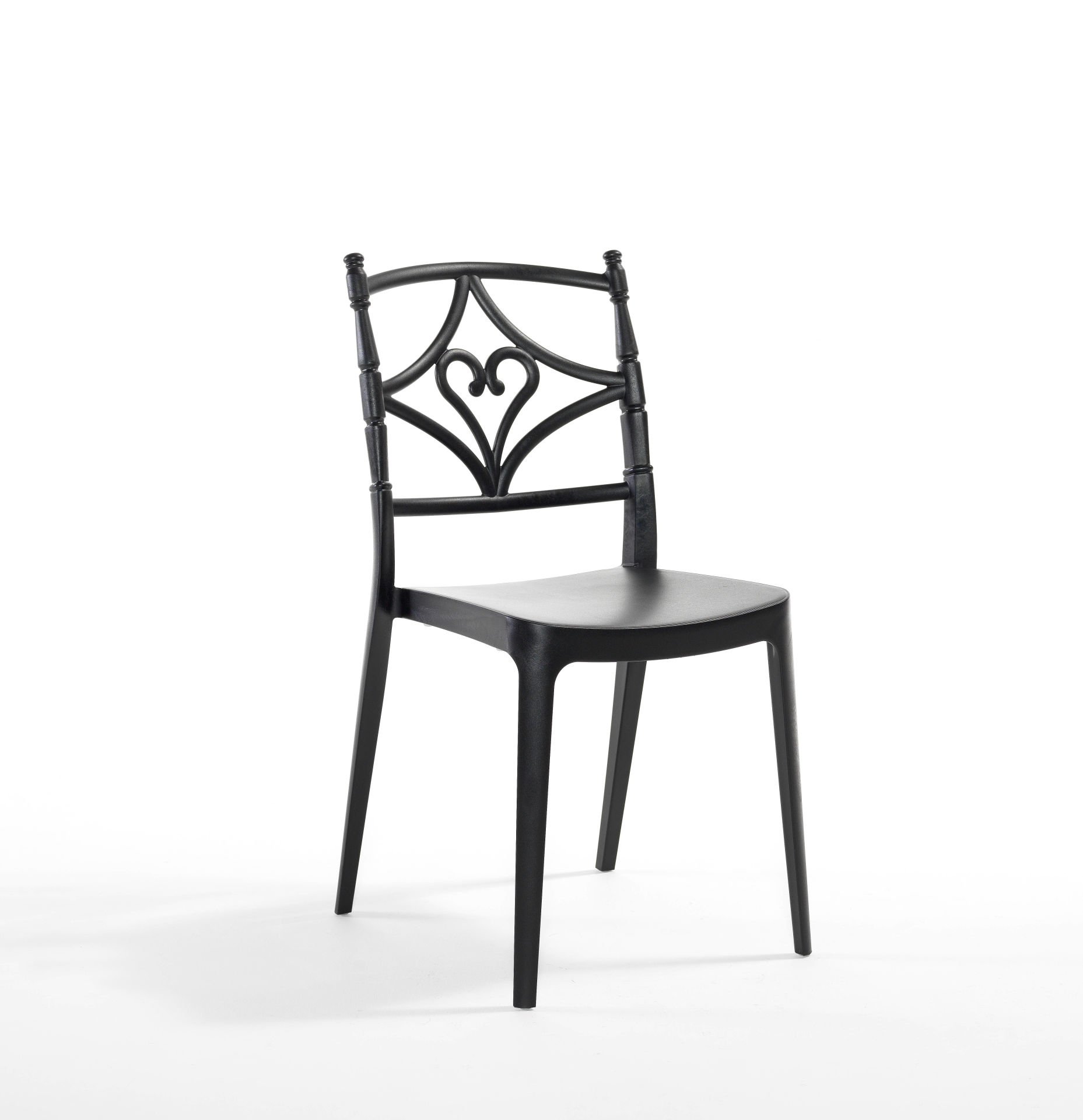 Siyah İç ve Dış Mekanlara Uygun Bahçe Sandalyesi