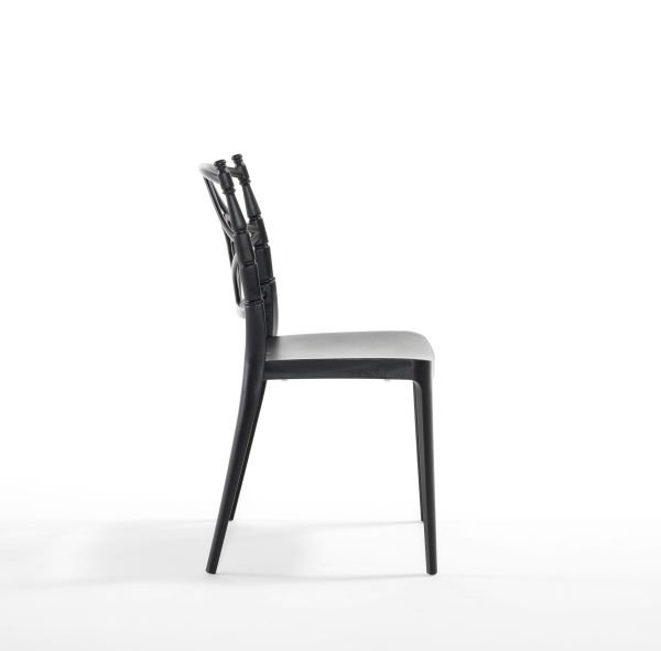 Siyah İç ve Dış Mekanlara Uygun Bahçe Sandalyesi