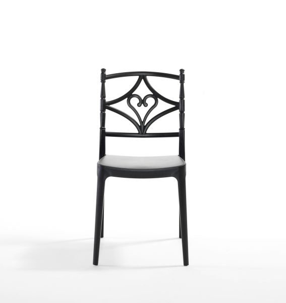 Siyah İç ve Dış Mekanlara Uygun Bahçe Sandalyesi