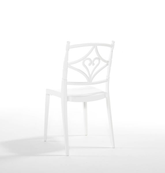 Beyaz Dış Mekan Bahçe Sandalyesi İç ve Dış Mekan Kullanımı İçin Şık ve Dayanıklı